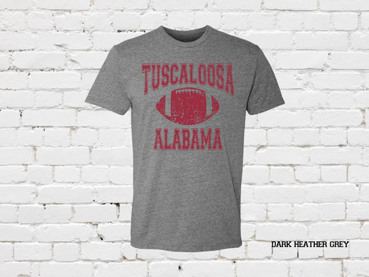 Tuscaloosa Alabama Football Shirt, Tuscaloosa Alabama Football T-Shirt, Athletic Fitting Men's Tshirt Small - 4XL Tshirt