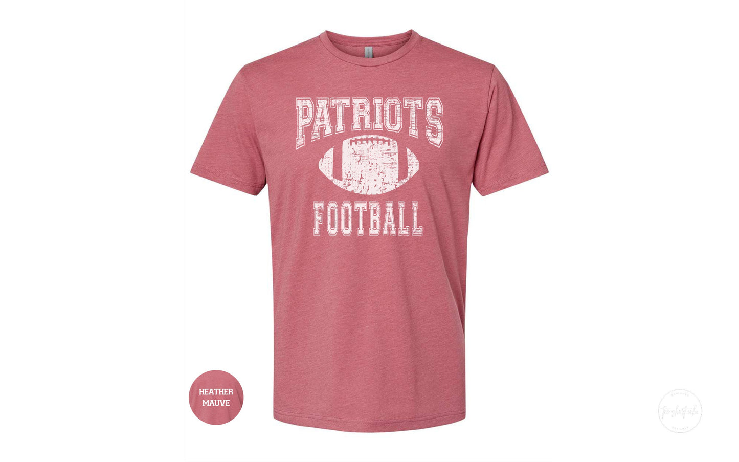 High School Patriots Mens Football TShirt Blue, Vintage Style Patriot Nation Retro Apparel, 4XL Coaches Tee, Christmas Clothing Gift for Men