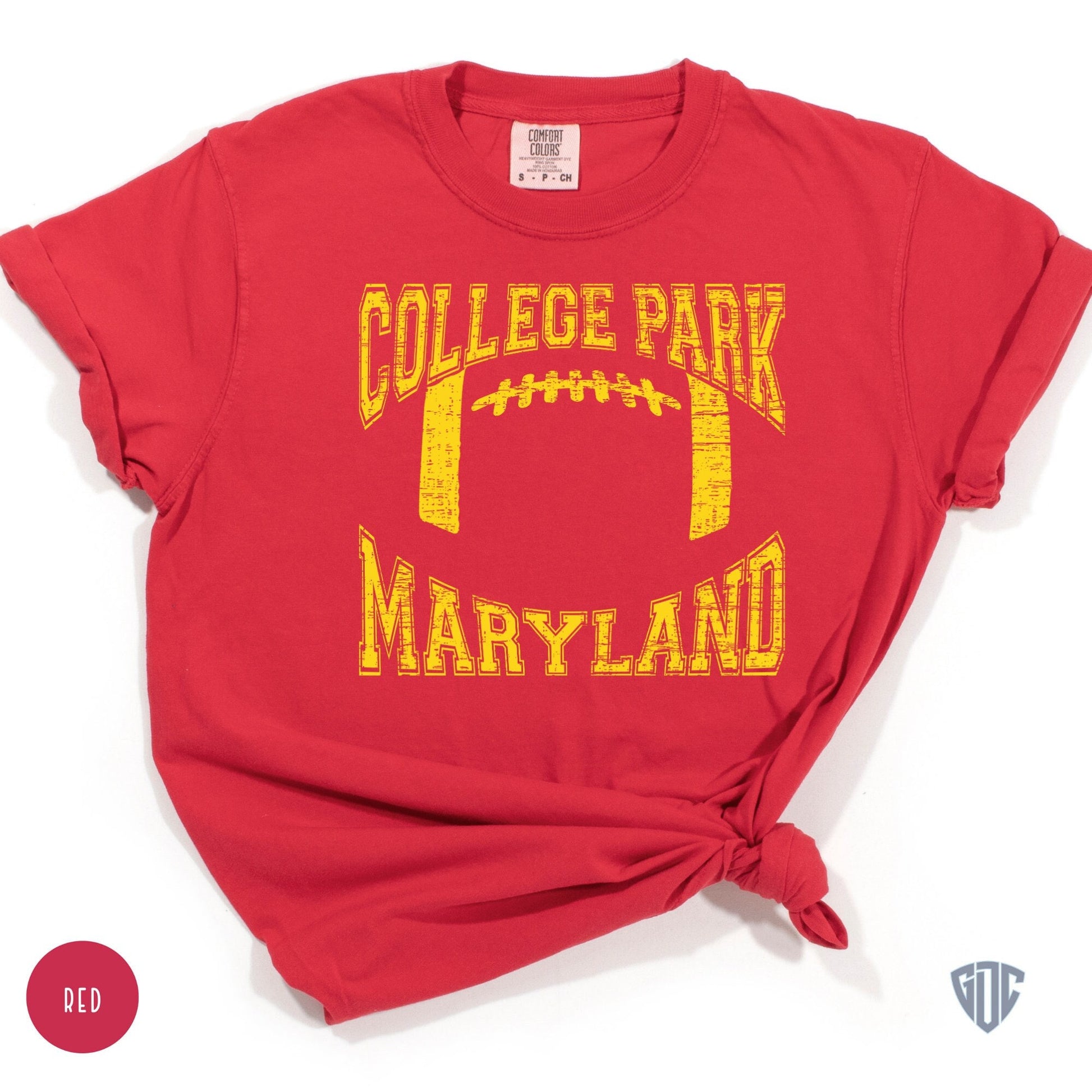 Football TShirt for Women, College Park Maryland Tee, Gift for Student