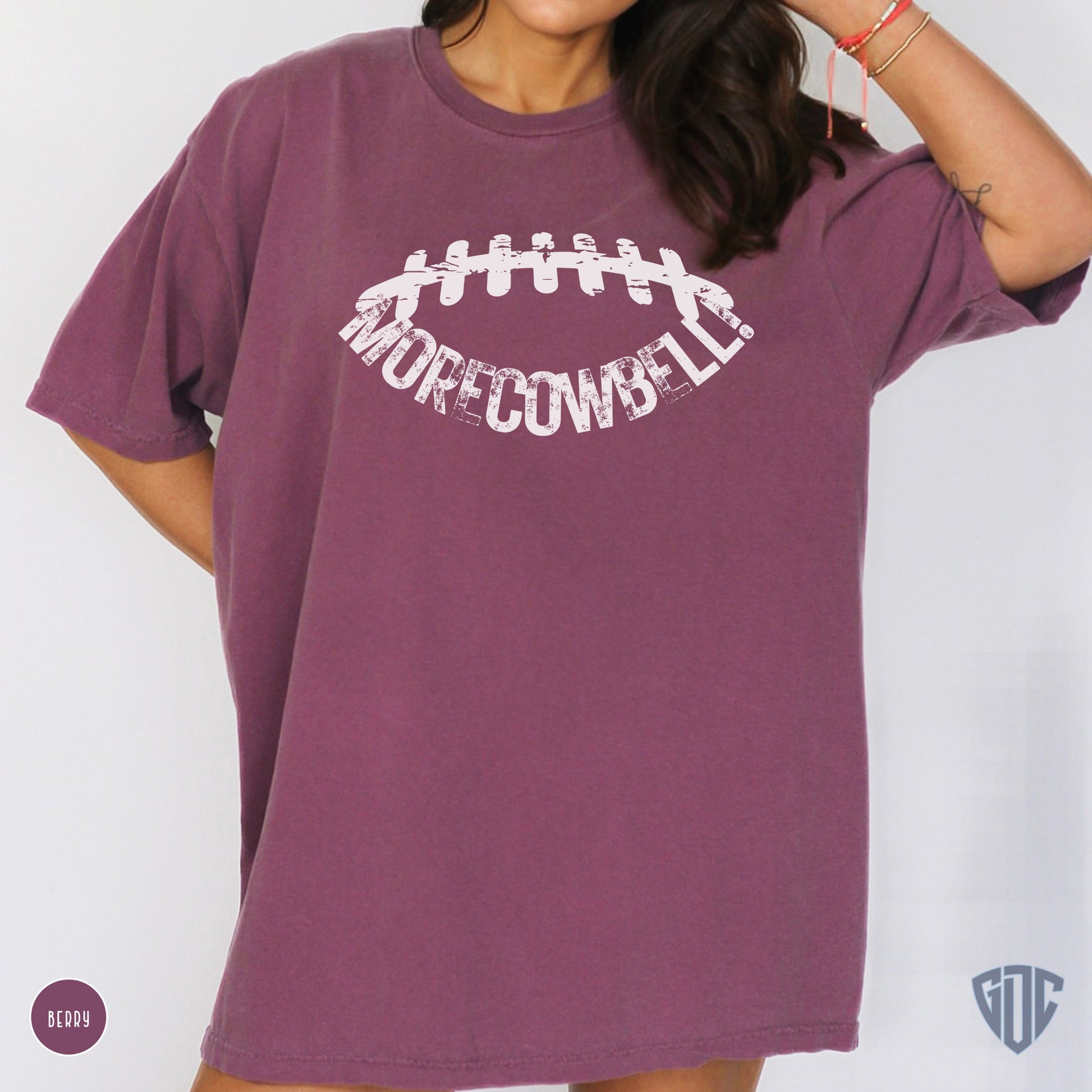 More Cowbell Football Shirt for Women, More Cowbell T-shirt, Gifts for Football Fan, Comfort Colors Football Shirt