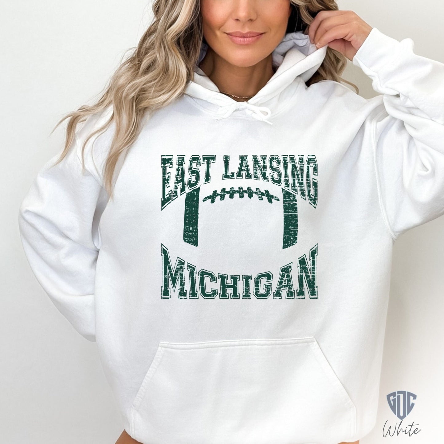 Michigan State Football Sweatshirt, MSU Hoodie, East Lansing Sweatshirt for GameDay